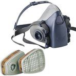 3M 7502 Yarım Yüz Maskesi ve 6051 A1 Maske Filtresi
