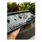 3M Bmw Born In M Town Uyumlu Lüx Pleksi Plakalık (BEYAZ RENK)