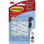 3m Command 17006clr-cee Mini Boy Şeffaf Askı, Max 225 Gr 6 Askı + 8 Küçük Boy Cırt Bant