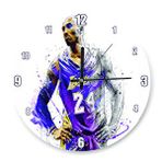 3M DOP6502961IGO Kobe Bryant Vs Jordan Sessiz Akar Duvar Saati