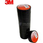 3M Izole Bant 18 mm Siyah (Kırmızı Etiket) (10 Adet)