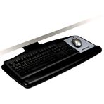 3M Keyboard Tray with Sturdy Wood Platform, Just Lift to Adjust Height and Tilt for Comfort, Swivels and Stores Under Desk, Includes Gel Wrist Rest and Precise Mouse Pad, 23" Track, Black (AKT90LE)