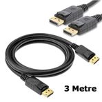3m Metre Displayport to Displayport Kablo Display Port - Dp to Dp