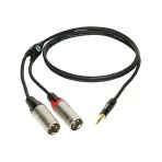 3M Mini Trs Jack - 2X Xlr Erkek Kablo İle Ses Bağlantısı
