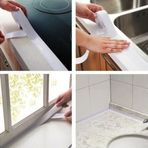 3M Mutfak Banyo Su Sızdırmaz Bant Lavabo Pencere Tezgah Sızdırmazlık Bandı 38mmx3,35 Mt-2 Adet