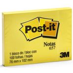 3M Post-it 657 Sarı Yapışkanlı Not Kağıdı