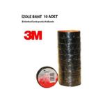 3M Sarı-Siyah-Gri 3M Pvc Elektriksel İzolasyon Bandı 10'Lu