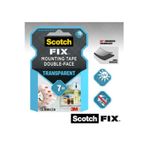 3M Scotch Fıx Şeffaf Çift Taraflı Montaj Bandı 19Mmx1,5Mt - Süper Güçlü Yapıştırıcı