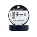 3M Siyah İzole Elektrik Bantı (0,13mmx19mmx9,14Metre) Elektrik Bandı SİYAH 3m