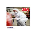 3M SMMS Kumaş Su Ve Yağ İtici Kapüşonlu Type 5/6 Soğuk Beyaz İş Güvenlik Tulumu