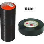 3M Temflex 1300E Pvc İzole Bant 18Mmx9,15 Siyah (10 Adet)