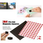 3m Yapışkanlı Mıknatıs Magnet, Güçlü Çok Amaçlı Süsleme Mıknatısı Dolap, Nişan, Bebek, Kına 15x15 Mm - 100 Adet