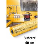 3METREX60CM Kabartma Desenli Kendinden Yapışkanlı Folyo-Mutfak, Banyo, Tezgah, Duvar Kâğıdı - 3 m x 60 cm