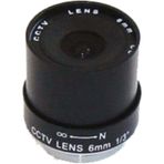 3MK-FL6 6mm Sabit CCTV Lens, Güvenlik Kamera Lensi, Fixel Open Iris Lens