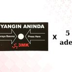 3mk Yangın İhbar Butonu Yedek Cam (5 Adet)