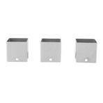 3pcs Griddle Tesisat Şims Kiti Paslanmaz Çelik Ateş Plakası Ara Ara Çıkarma BBQ Açık Hava Pişirme Kampı Izgara Aksesuarları Için 2,5 Cm Mesafeli ızgara ısı plakası