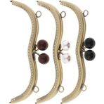 3pcs M Şekli Vintage Metal Çanta Çerçevesi Boncuklar Toka Diy Cüzdan Yapım Malzemeleri (Yurt Dışından) - Hobby Ürünleri