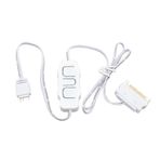 3Pin A RGB Denetleyici, Işık Şeridi Denetleyici, 5V 3 Pin SATA Güç Kaynağı ARGB PC Fanları Soğutucular DIY ARGB Cihazları Için Işık Şeridi Uzaktan Kumanda (WHITE)