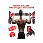 3POD 3 Ayaklı 92-120CM Kapı Barı Koridor Barfiksi Barfix Spor Aleti Demiri Barfiks Çubuğu