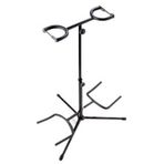3rd Avenue Rocket Music GST02BK çift gitar standı, siyah