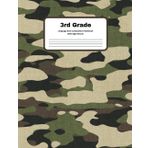 3rd Grade Language Arts Composition Notebook with Sight Words Included for Easy Spelling and Building Grade-Level Sight Word Fluency!: Two lists of ... down ideas when writing! (Design: Army Print)