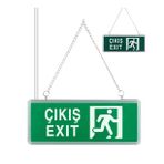 3W TEK YÖN ACİL ÇIKIŞ YÖNLENDİRME TABELASI - LAMBASI (38X30X36MM) (4767) - MRK7024-9109