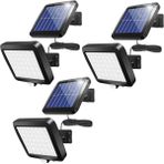 3x Güneş Enerjisi Duvar Lambası Açık Hava Hareket Sensörlü Işık 56 LED Güvenlik Gece Lambası Bahçe Garaj Için Driveway Sundurma Çit (Yurt Dışından) - Siyah