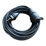 3x1.5mm%100 Bakır TTR Topraklı Seyyar Uzatma Kablosu (SİYAH, 40 METRE)