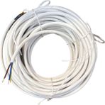 3x1,5 MM CCA TTR BEYAZ RENK KAUÇUK TOPRAKLI SEYYAR ELEKTRİK KABLOSU (30 METRE)