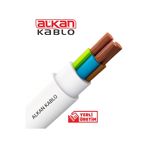 3x1,5 Mm² H05VV-F Ttr Kablo Beyaz (%100 Bakır) 5 Metre