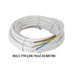 3X2.5 Ttr Topraklı İzolasyonlu 10 Metre Kablo