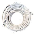 3x2.5mm TTR Tekli Beyaz Topraklı Kauçuk Uzatma Kablosu (25 METRE)