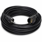 3x2.5mm TTR Topraklı Siyah Kauçuk Seyyar Uzatma Kablosu (100 METRE)