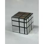 3X3x3 Mirror Sihirli Zeka Küpü Geometrik Asimetrik Gümüş Gri
