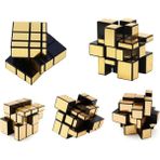 3X3X3 Mirror Zeka Küpü Sihirli Zeka Küpü Gold Edition
