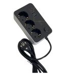 3xAC Soket + 2xUSB-A + 1xUSB-C Çoklu Priz | 2500W Güç, 10A Akım | Smart Şarj Teknolojisi, Termal Akım Koruması, 2m Kablo | Ev, Ofis, TV Ünitesi, Bilgisayar İçin Ideal