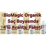 4.00 Kahve Biomagic Organik Saç Boyası 4 Boya+ 4 Oksidan