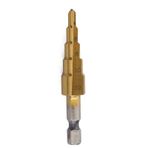 4-12mm HSS Adım Matkap Ucu Düz Oluk Adım Matkap Ucu Titanyum Kaplı Ahşap Metal Delik Kesici Çekirdek Matkap Ucu Metrik