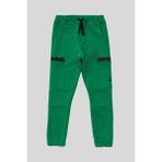 4-14 Yaş Benetton Fermuar Detay Erkek Çocuk Jogger Eşofman Altı Yeşil - 13 - 14 Yaş