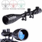 4-16X50 Aoeg Zoomlu Dürbünü Çift Işıklı Kırmızı,yeşil Kaynaklı Avcılık Dürbün ( Lisinya )