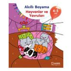 4-5 Yaş Akıllı Boyama - Hayvanlar ve Yavruları - Uçanbalık Yayınları