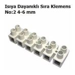 4- 6 mm No:2 Isıya Dayanıklı Sıra Klemens