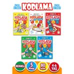 4 - 6 Yaş Oyunlarla Eğlenceli Dikkat Güçlendirme Ve Zeka Geliştirici Kodlama Etkinlikleri 5 Kitap