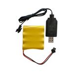 4.8 volt AA 800 mah şarjlı oyuncak bataryası ve şarj aleti-4 Pilli