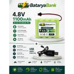 4.8V 1100MAH Oyuncak Araba Pili Siyah Soket + USB 4.8V Şarj Cihazı 250MAH Seti