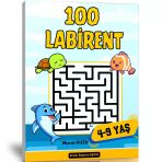 4 9 Yaş Labirent Bulmaca Kitabı 100 Labirent Cevaplı