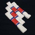 4 Adet 0.80 Cm Beyaz Bel Paca Don Lastıgı Genıs Yassı Lastık 40 M