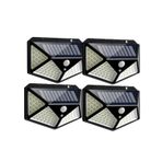 4 Adet 100 Led Solar Sokak Lambası 3 Modlu Güneş Enerjili Lamba