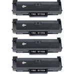 4 Adet 106A Hp Laser 107A-107R-107W-135A-135R-135W-137FNW Yazıcılara Uyumlu 106A - W1106A Muadil Toner - Siyah
