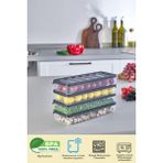 4 Adet 1100 ml Buzdolabı Dondurucu Organizer ve Saklama Kabı - 1,1 lt
